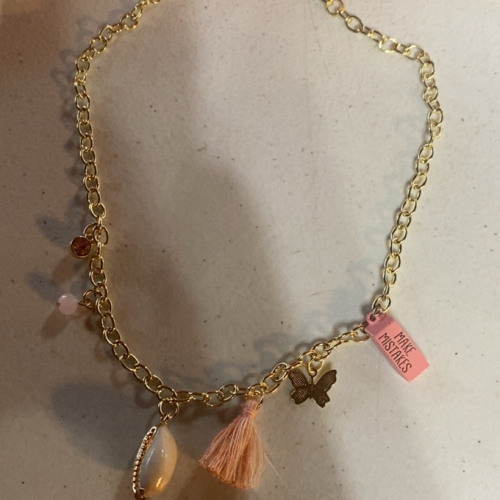 Gold car charms for around rearview mirror